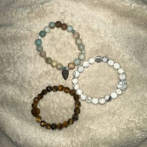 3 pack crystal bracelets